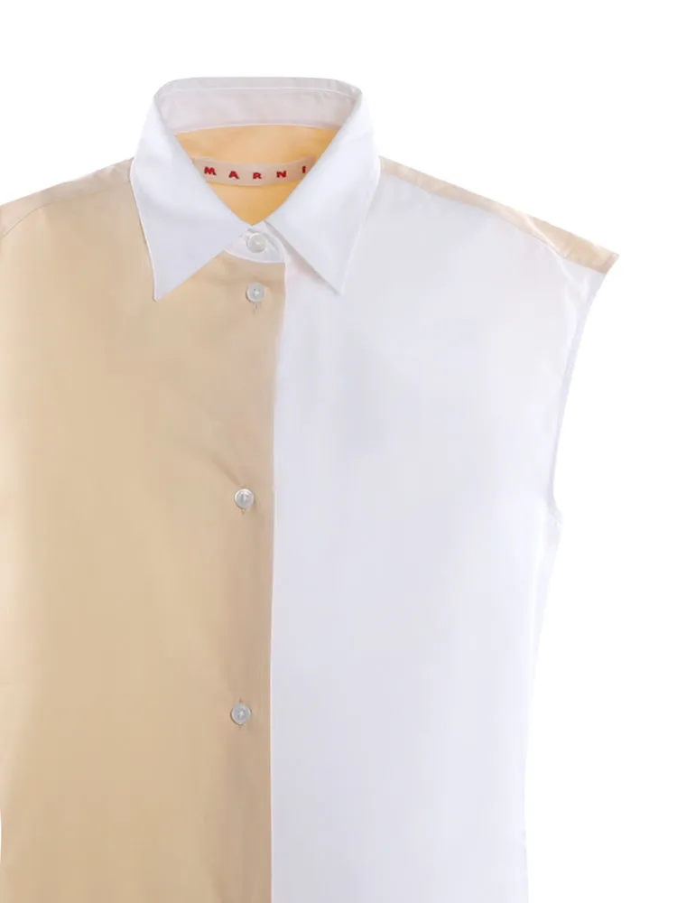 Marni Sleeveless Poplin Shirt