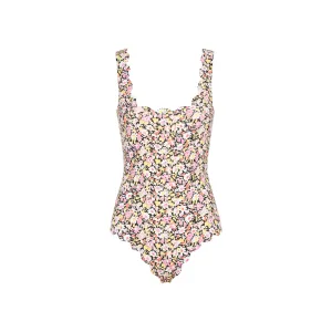 Marysia Allover Floral Printed Low-Back Swimsuit