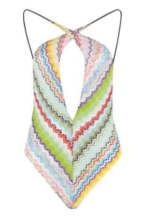 Missoni Deep V-Neck Swimsuit