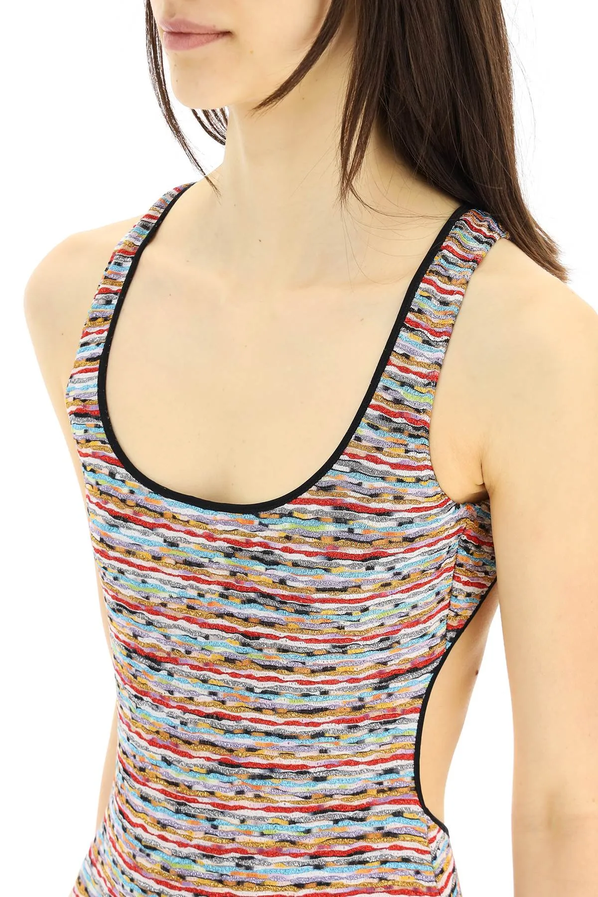 Missoni Fine-Knit Open Back Swimsuit