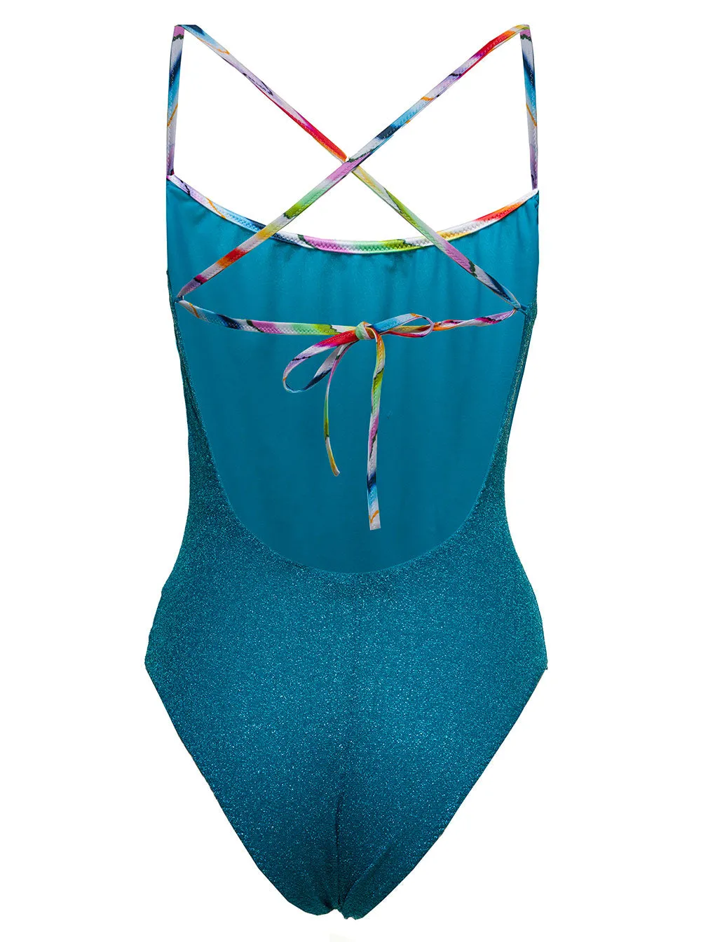 Missoni Lurex Detailed Crossover Strap Swimsuit