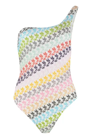 Missoni Mare One-Shoulder Swimsuit