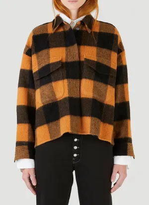 MM6 Maison Margiela Check Felt Jacket