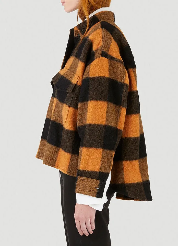 MM6 Maison Margiela Check Felt Jacket