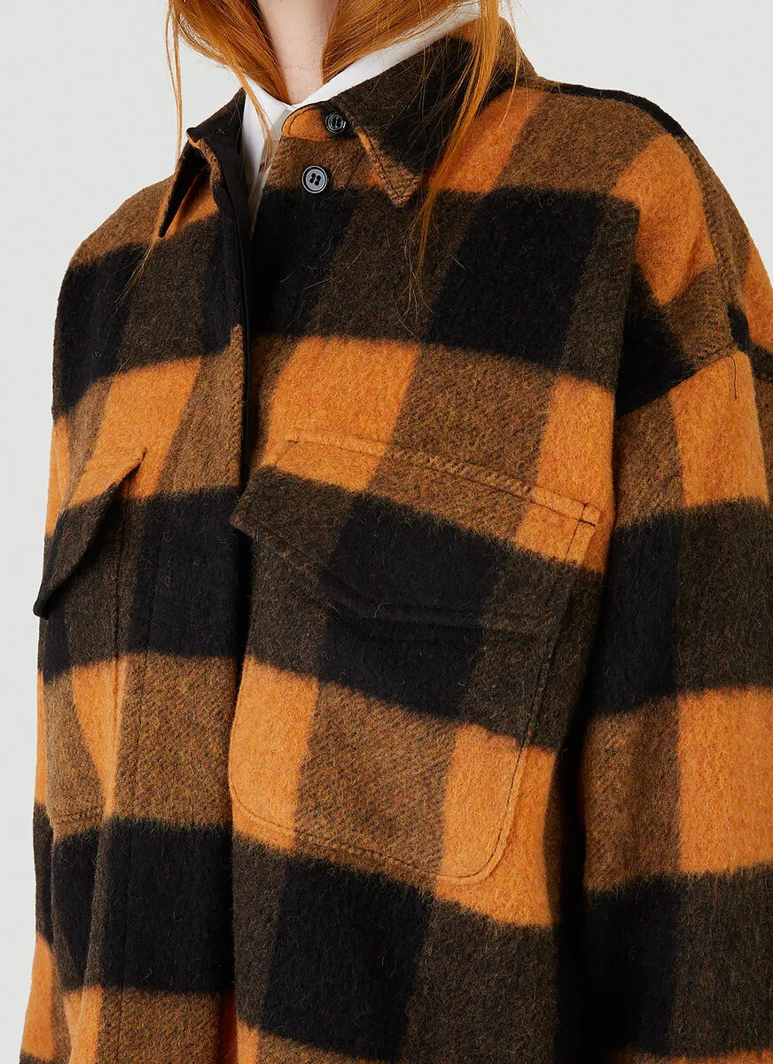 MM6 Maison Margiela Check Felt Jacket
