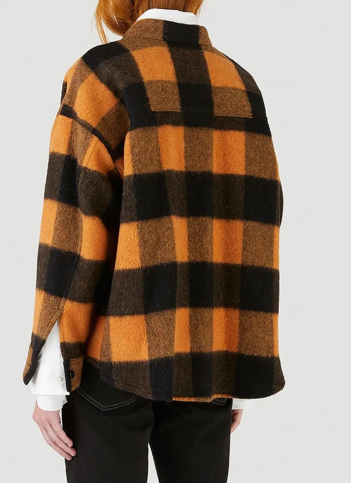MM6 Maison Margiela Check Felt Jacket