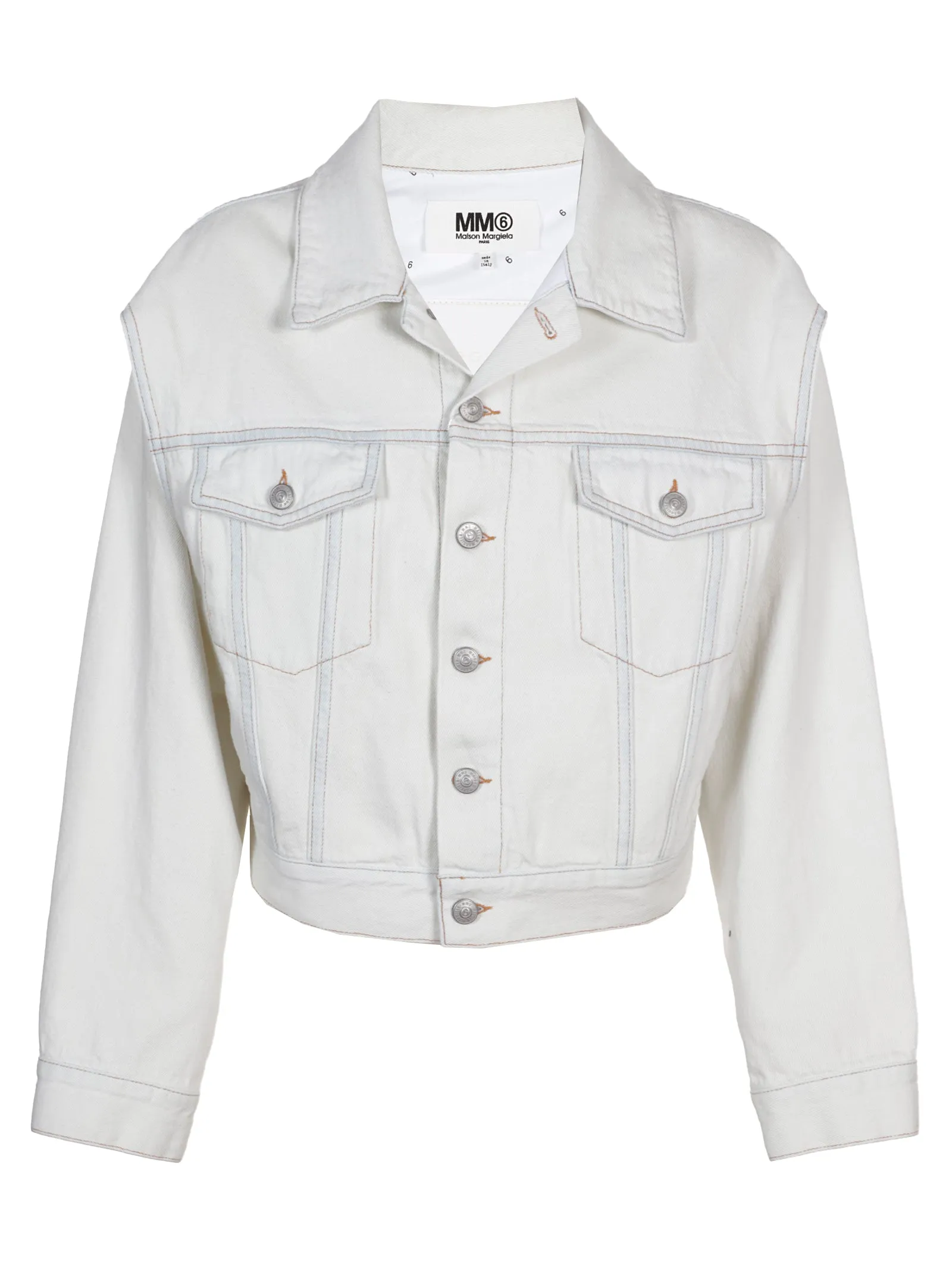 MM6 Maison Margiela Cropped Denim Jacket
