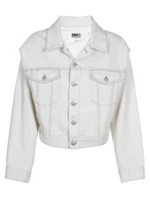 MM6 Maison Margiela Cropped Denim Jacket