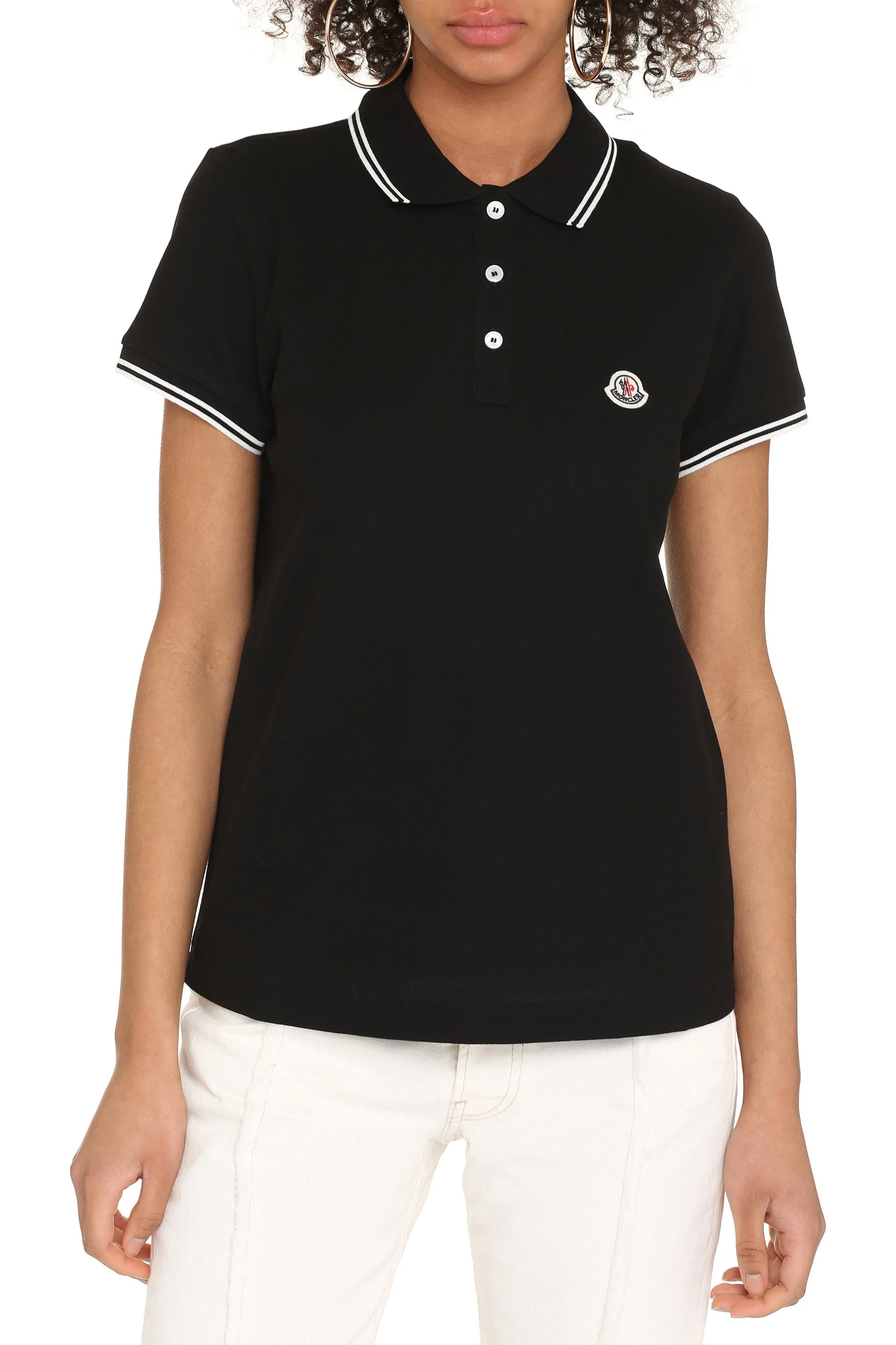 Moncler Logo Patch Polo Shirt