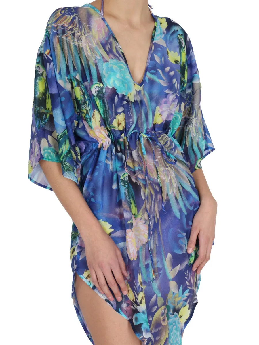 Moschino Floral Printed V-Neck Swimsuit