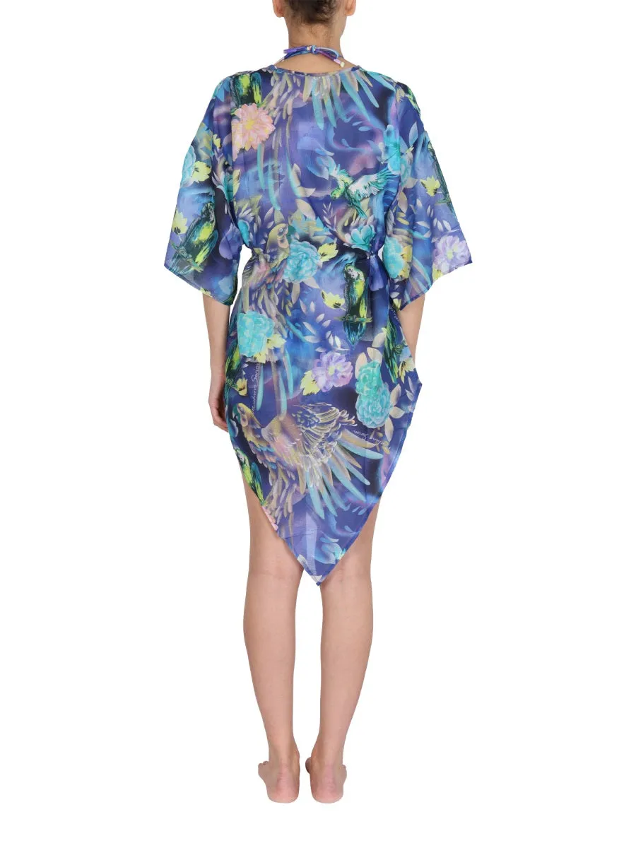 Moschino Floral Printed V-Neck Swimsuit