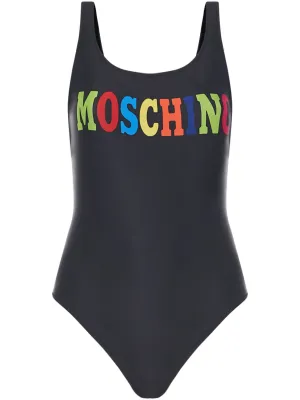 Moschino Logo Detailed Sleeveless Swimsuit