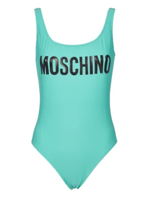 Moschino Logo Print One-Piece Swimsuit