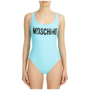 Moschino Logo Print One-Piece Swimsuit