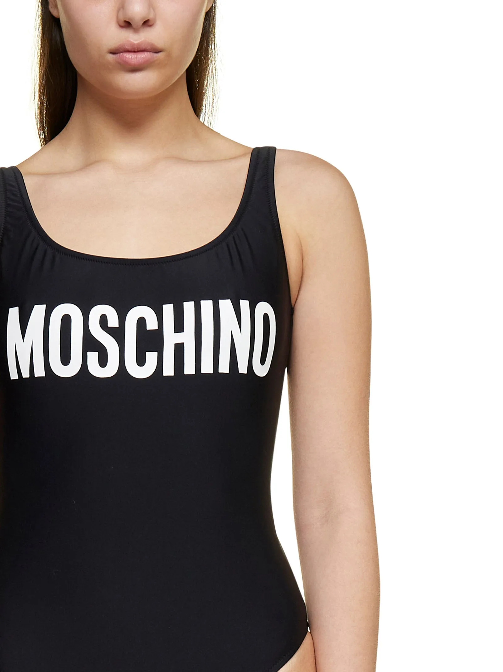 Moschino Logo Printed One-Piece Swimsuit