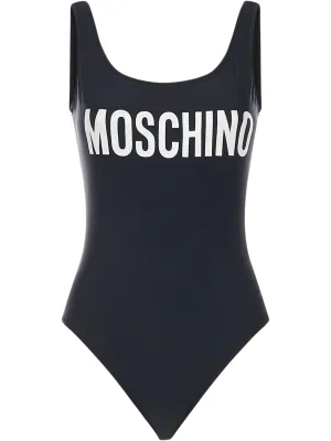 Moschino Logo Printed One-Piece Swimsuit