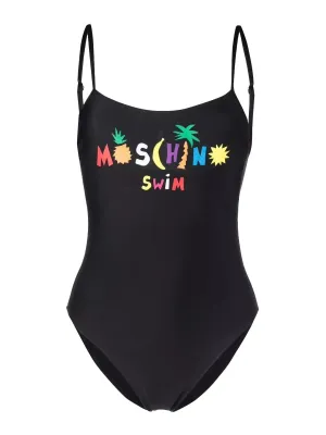 Moschino Logo Printed One-Piece Swimsuit