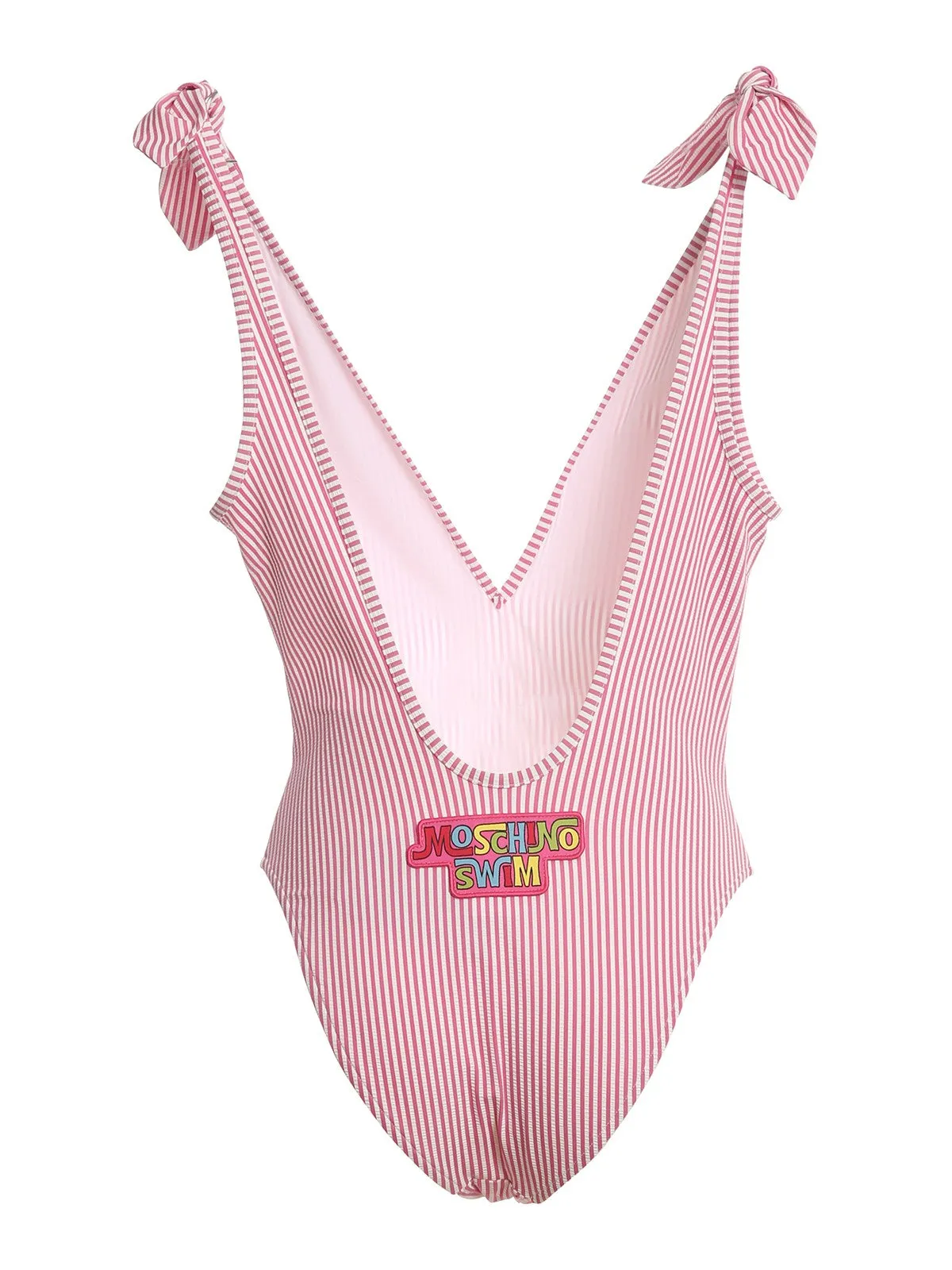 Moschino Plunging V-Neck One Piece Swimsuit