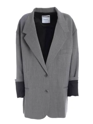 Moschino Single-Breasted Oversized Jacket