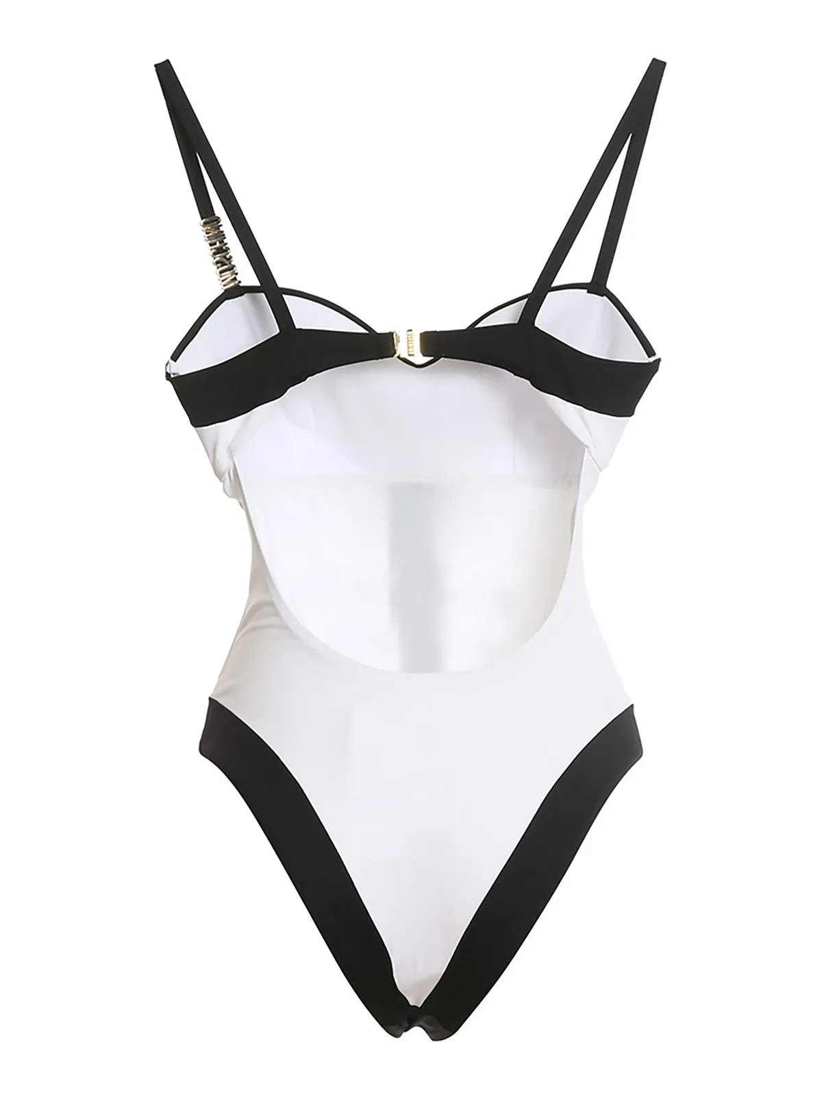 Moschino Sweetheart Neck One-Piece Swimsuit