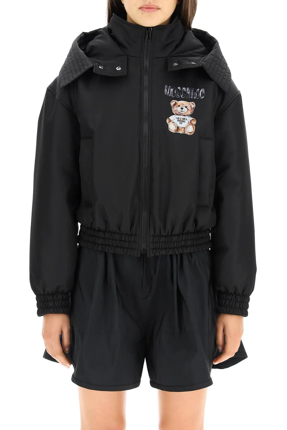 Moschino Teddy Printed Hooded Jacket
