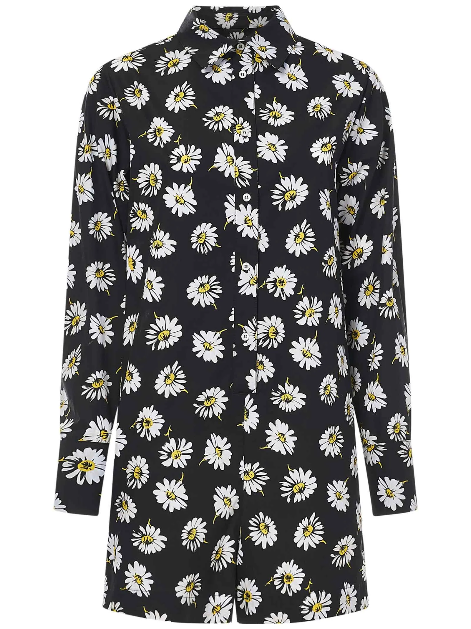 MSGM Allover Floral Print Shirt