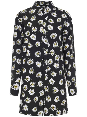 MSGM Allover Floral Print Shirt
