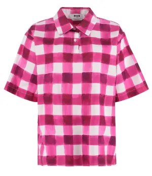 MSGM Checked Short Sleeves Shirt