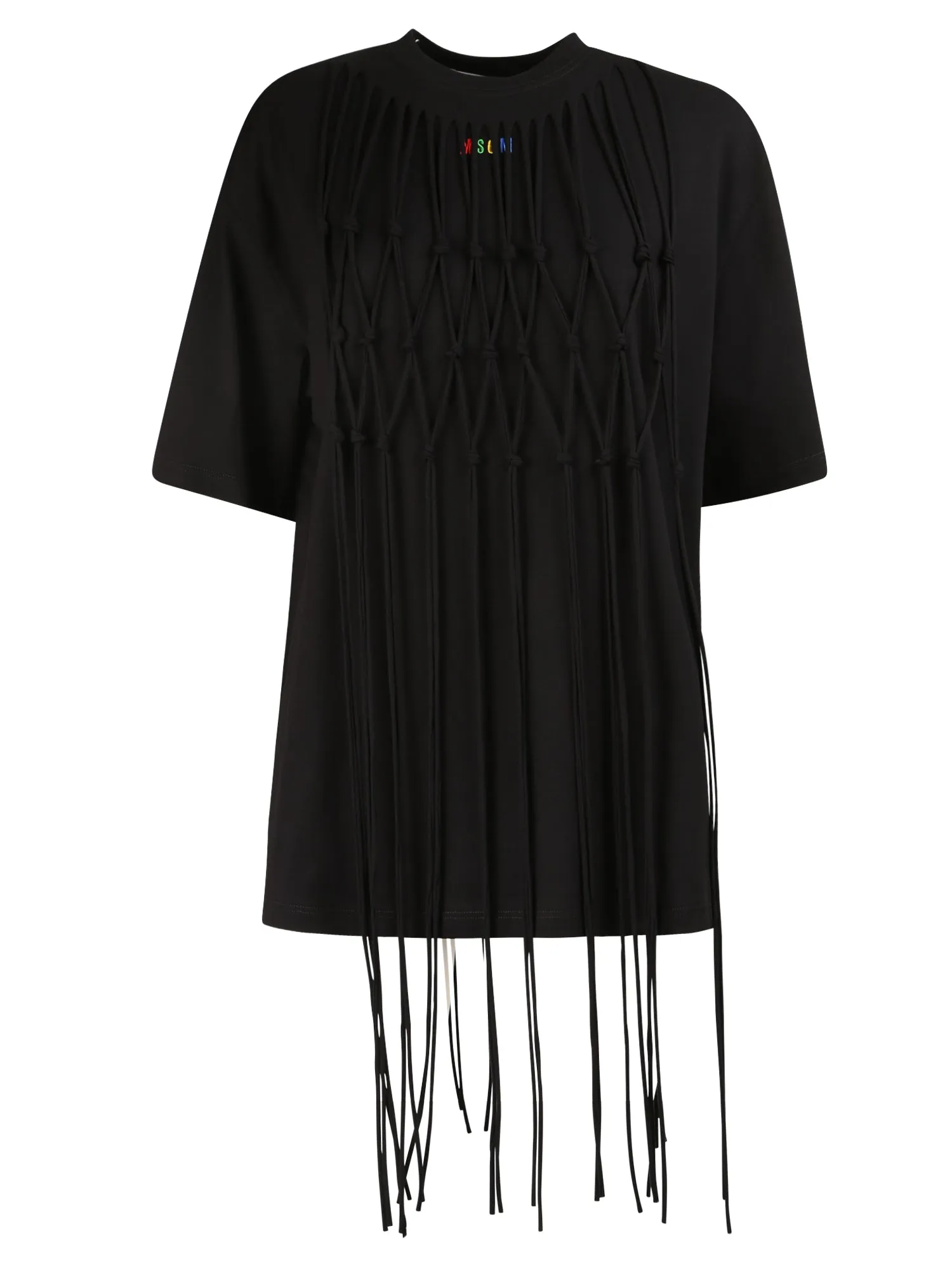 MSGM Frayed Detail T-Shirt