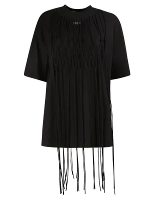 MSGM Frayed Detail T-Shirt