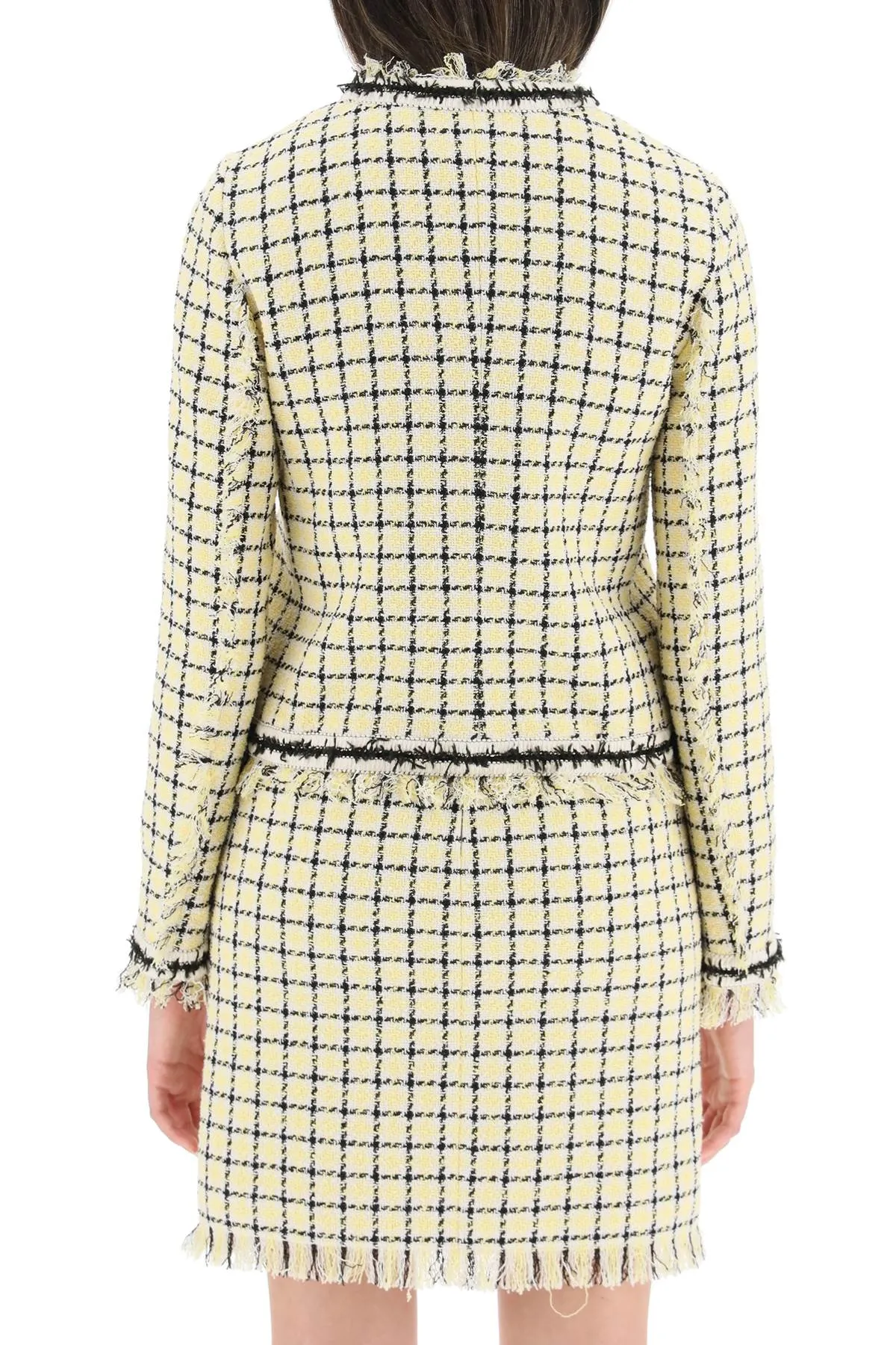 MSGM Frayed Long-Sleeved Jacket