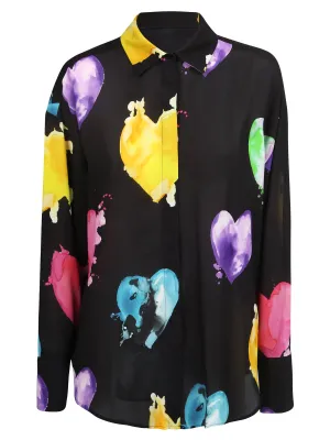 MSGM Heart Print Shirt