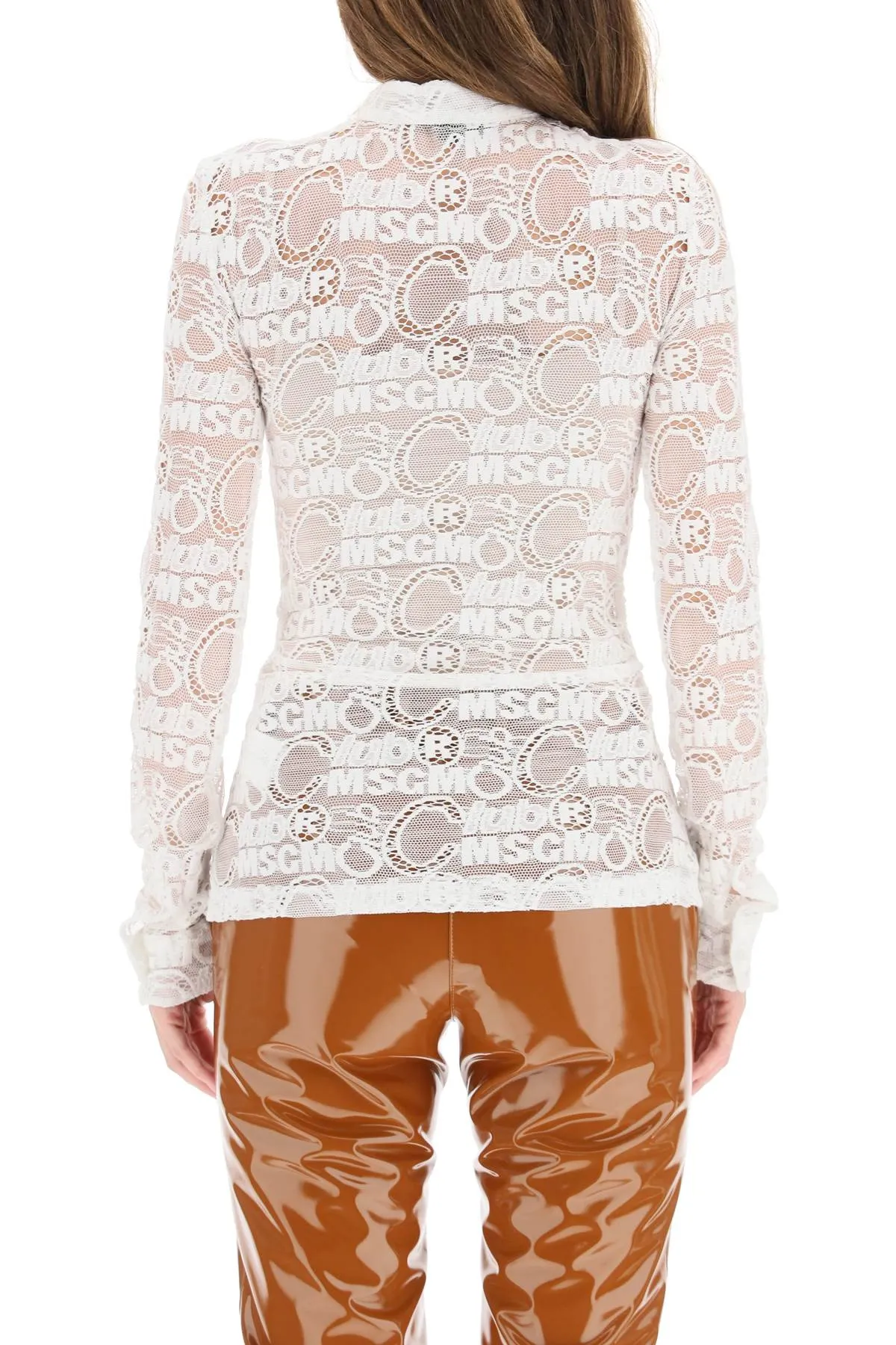 MSGM Monogram Lace Shirt