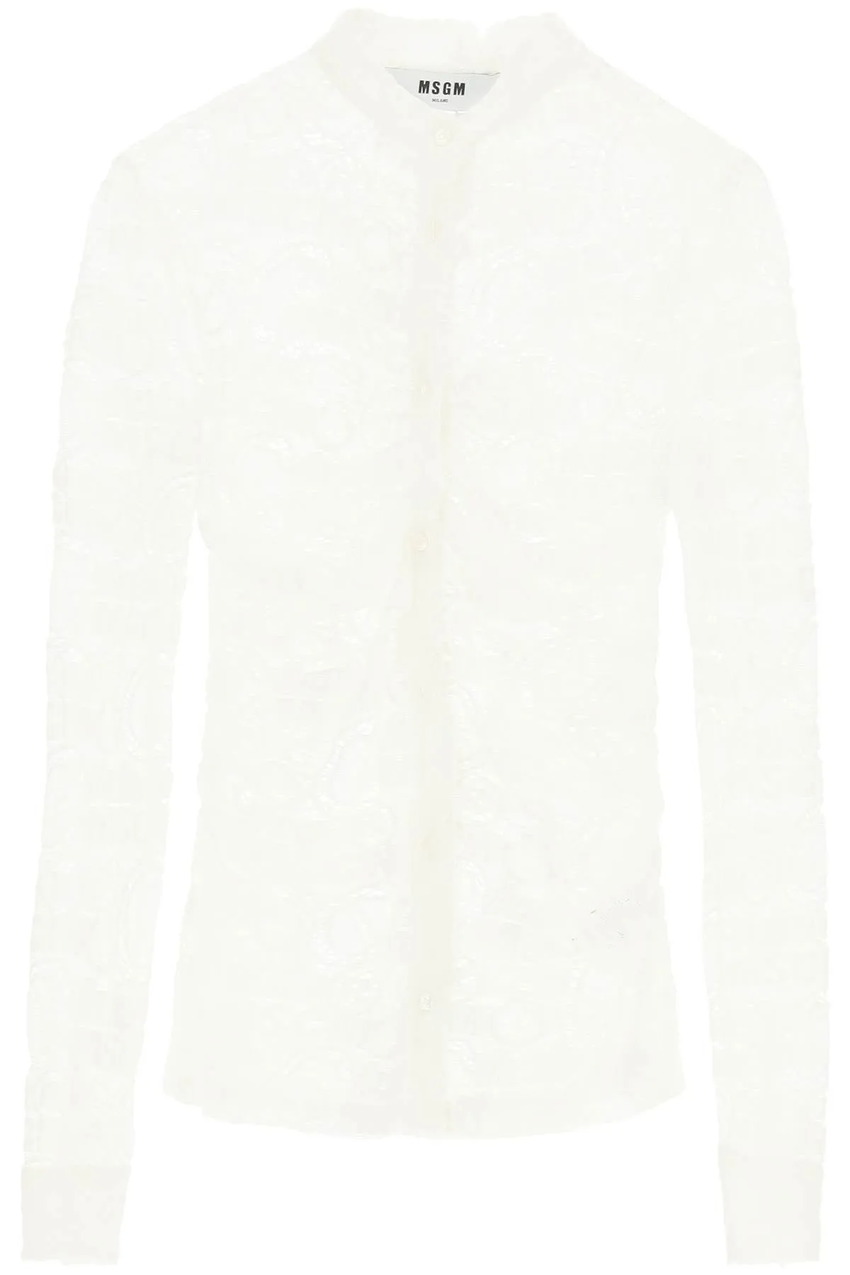 MSGM Monogram Lace Shirt
