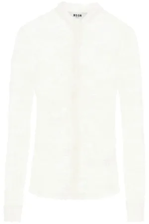 MSGM Monogram Lace Shirt