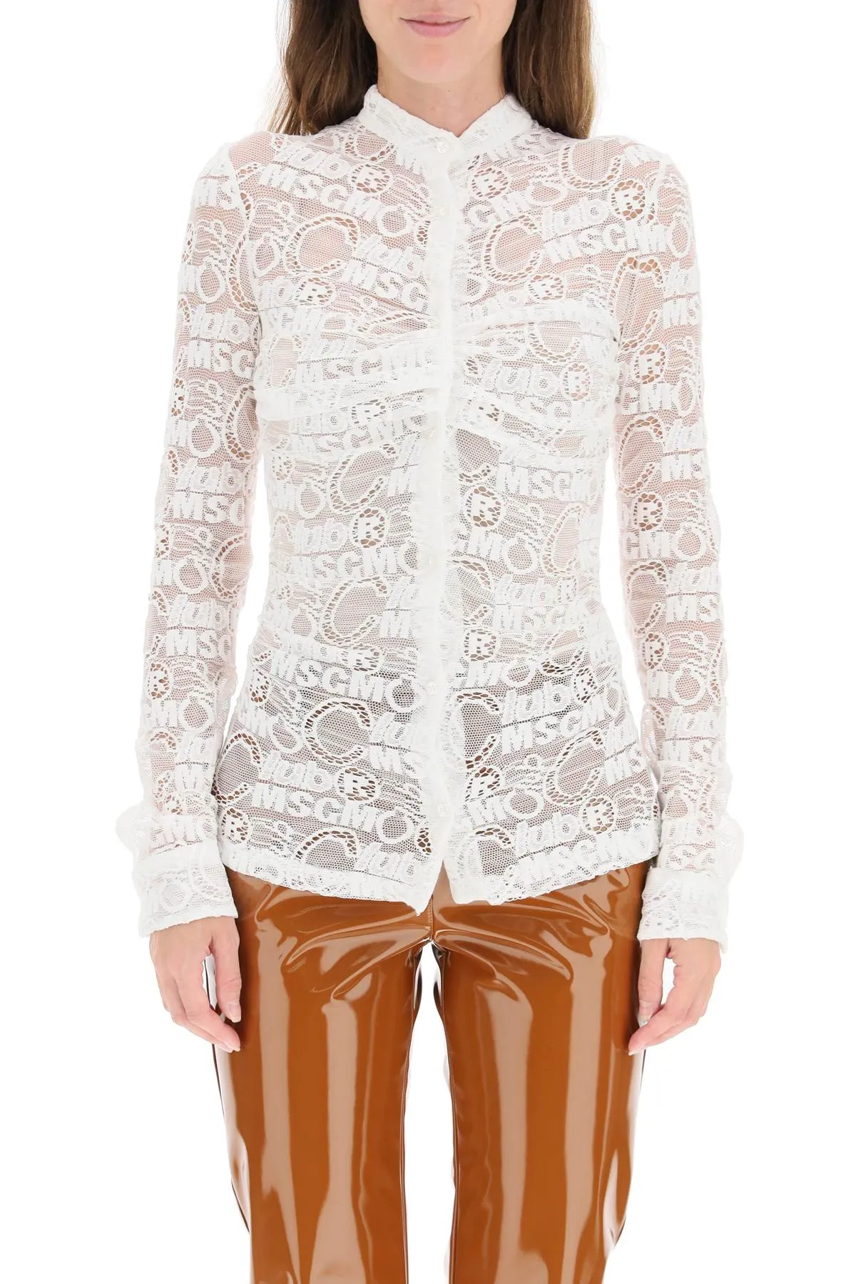 MSGM Monogram Lace Shirt