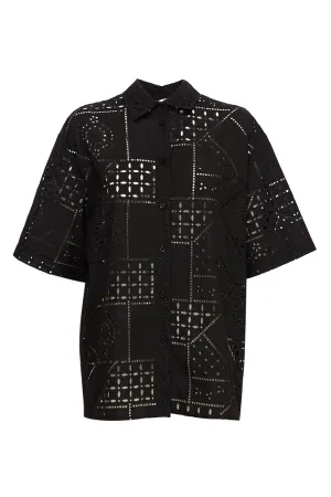 MSGM Perforated Short-Sleeved Shirt