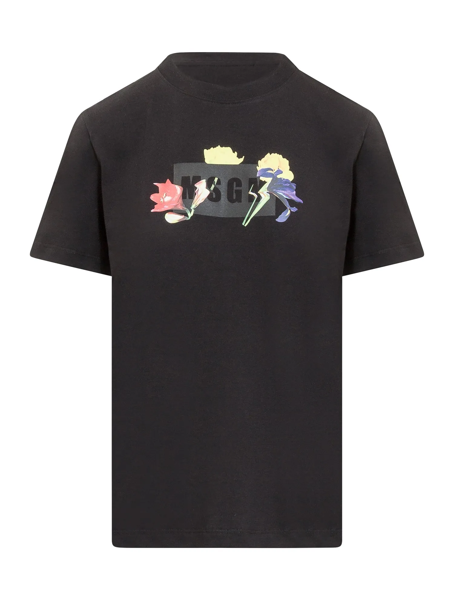 MSGM Printed Crewneck T-Shirt