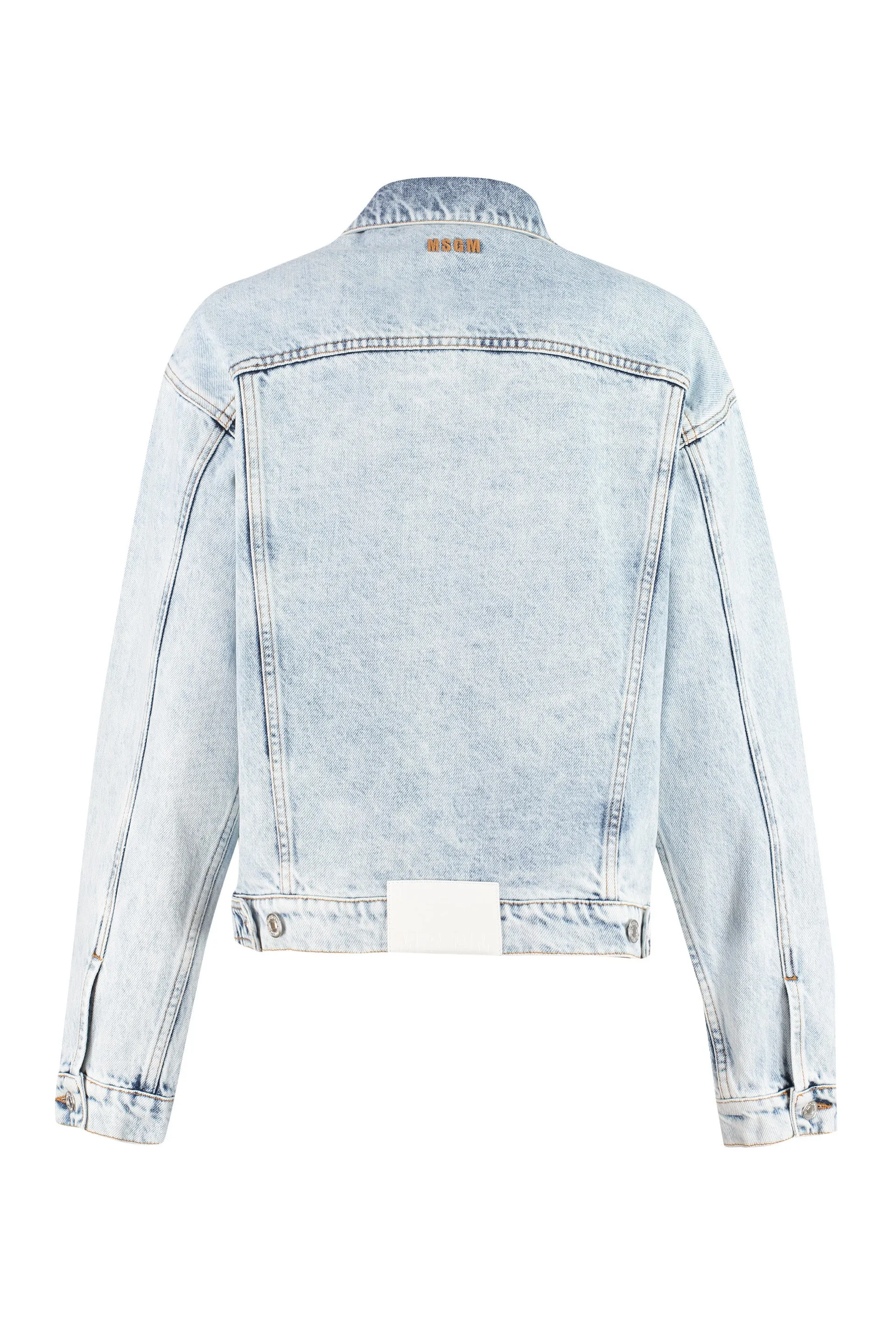 MSGM Ruffled Denim Jacket