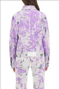 MSGM Tie-Dyed Denim Jacket