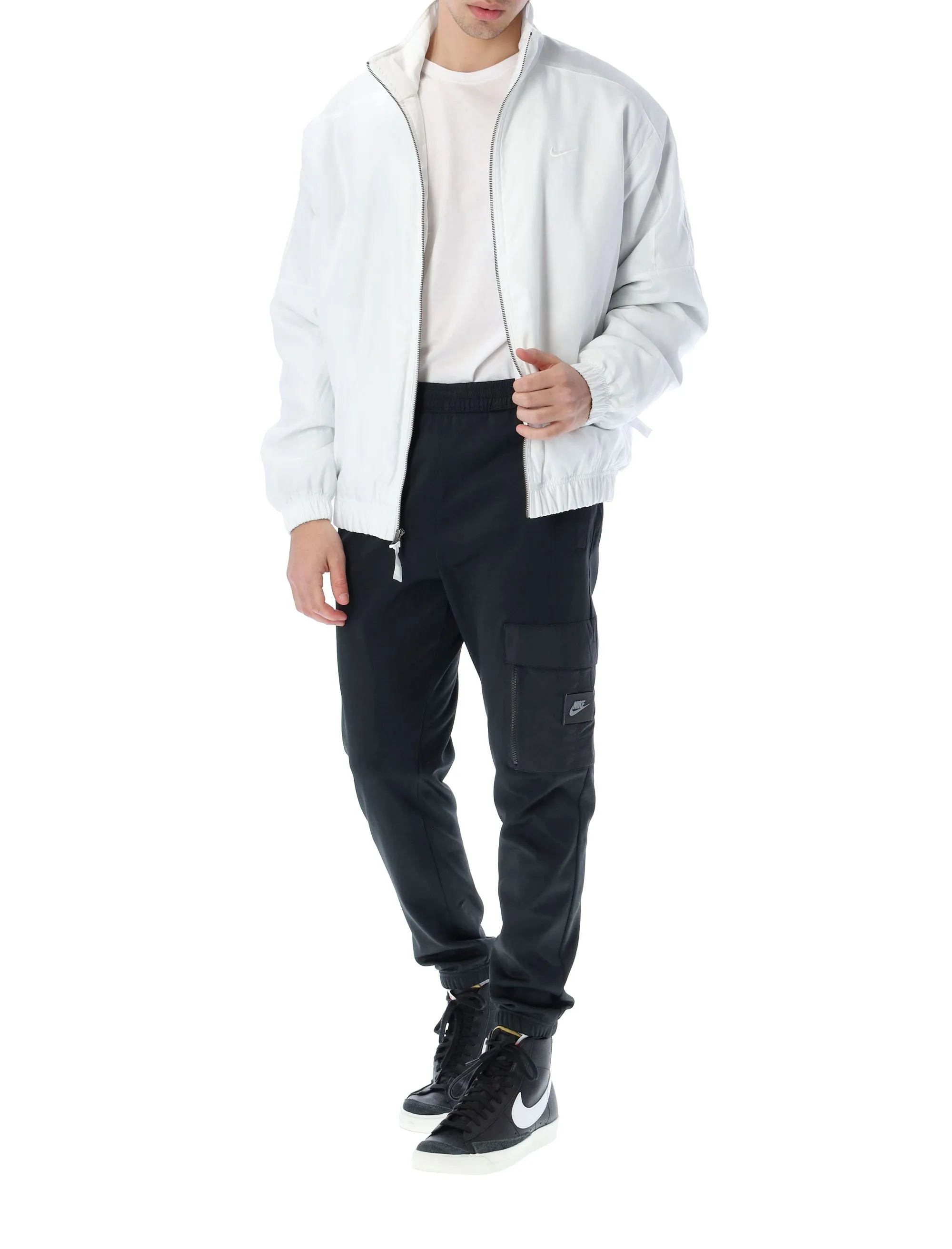 Nike Solo Swoosh Satin Bomber Jacket