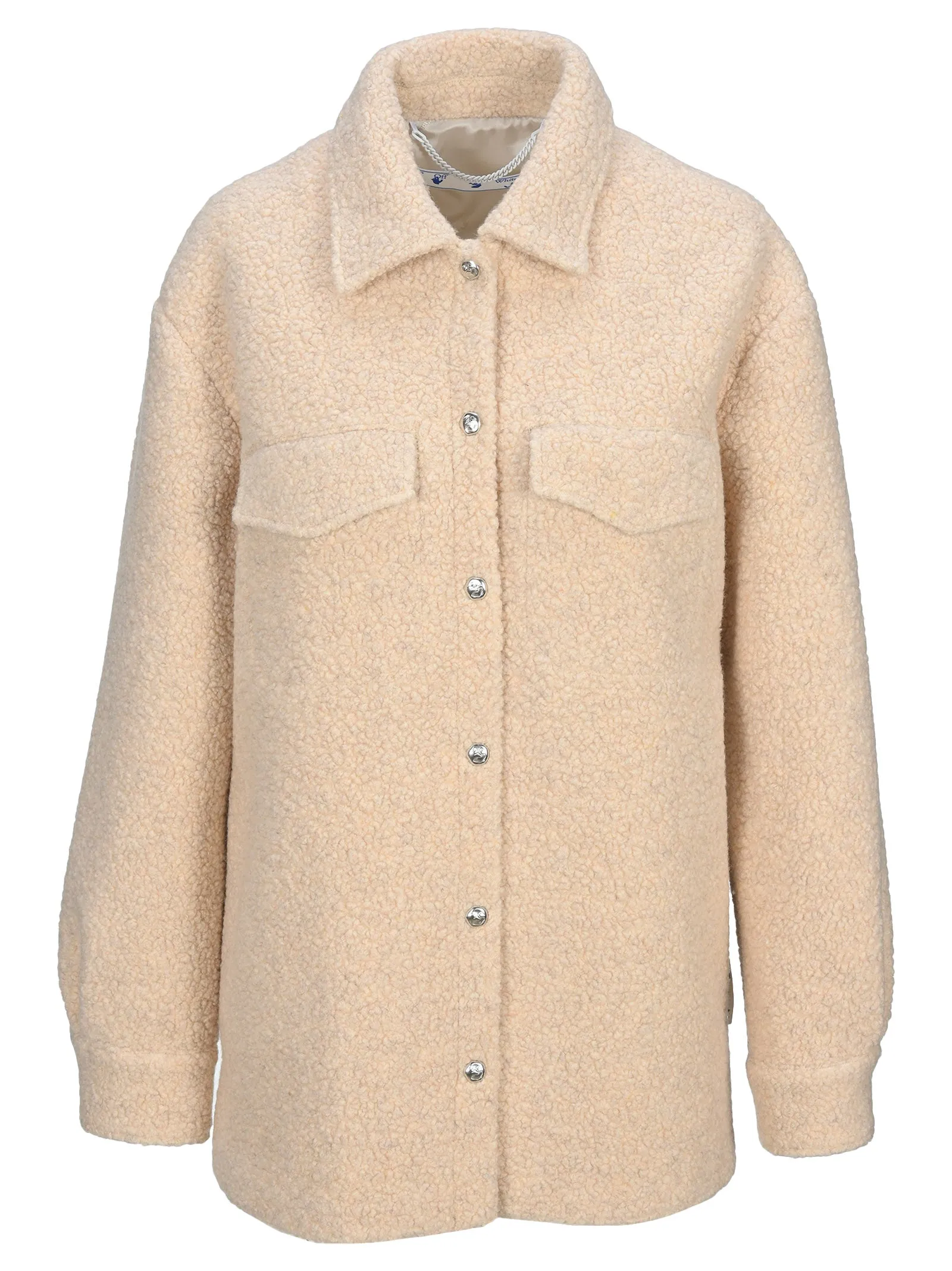 Off-White Buttoned Teddy Jacket