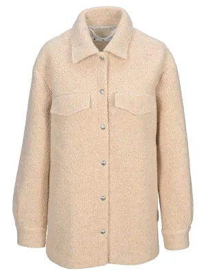 Off-White Buttoned Teddy Jacket