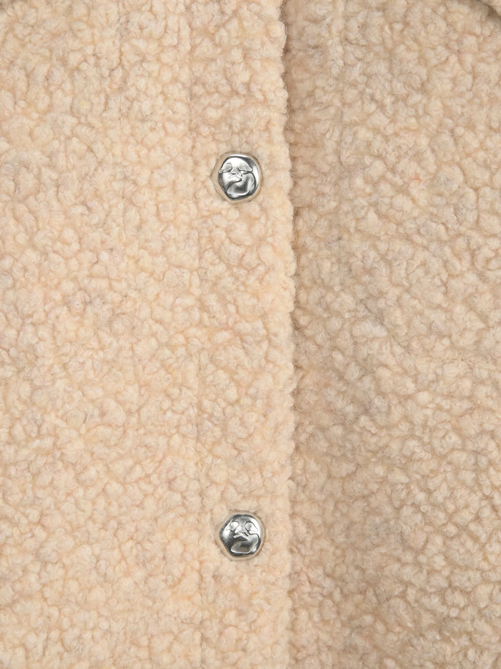 Off-White Buttoned Teddy Jacket