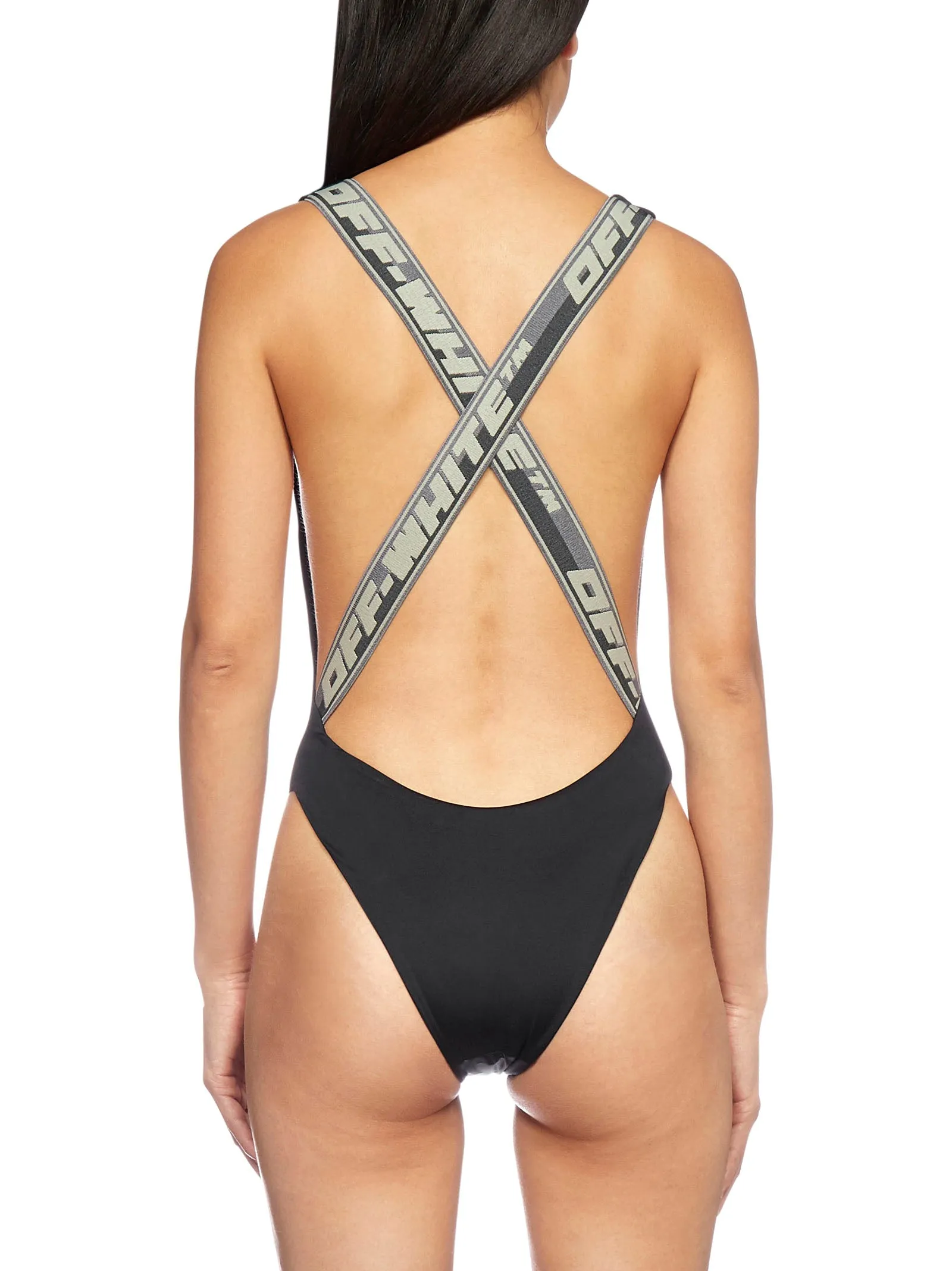 Off-White Logo Band One-Piece Swimsuit