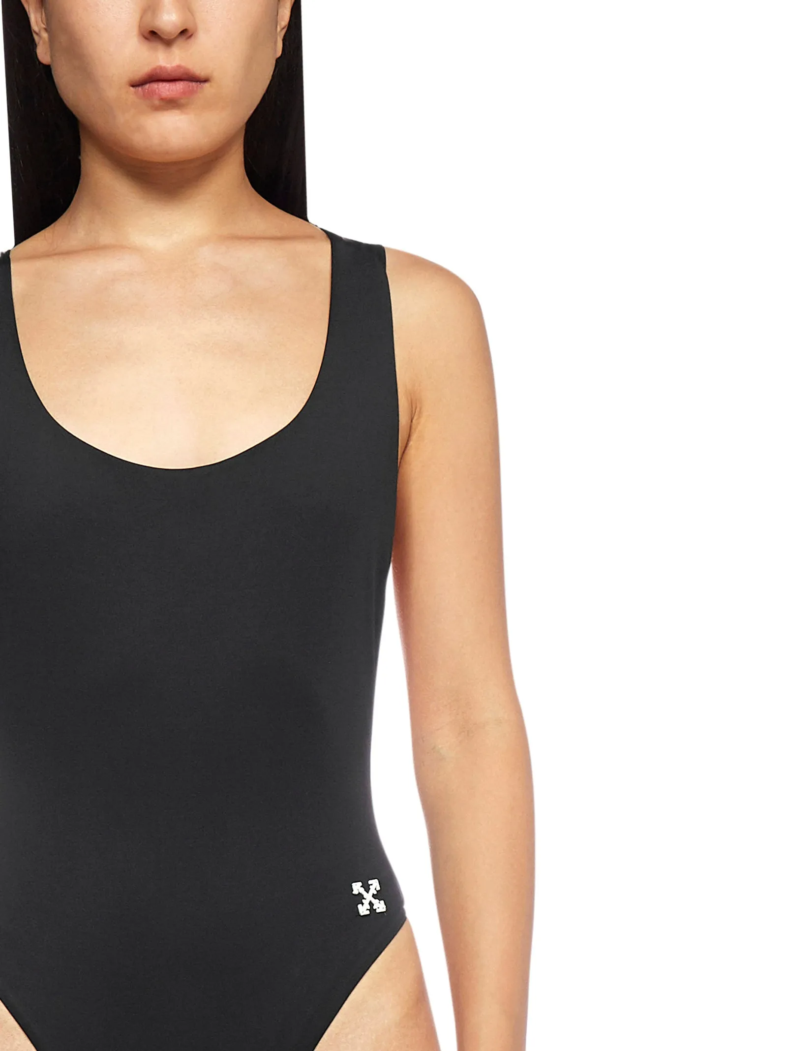Off-White Logo Band One-Piece Swimsuit