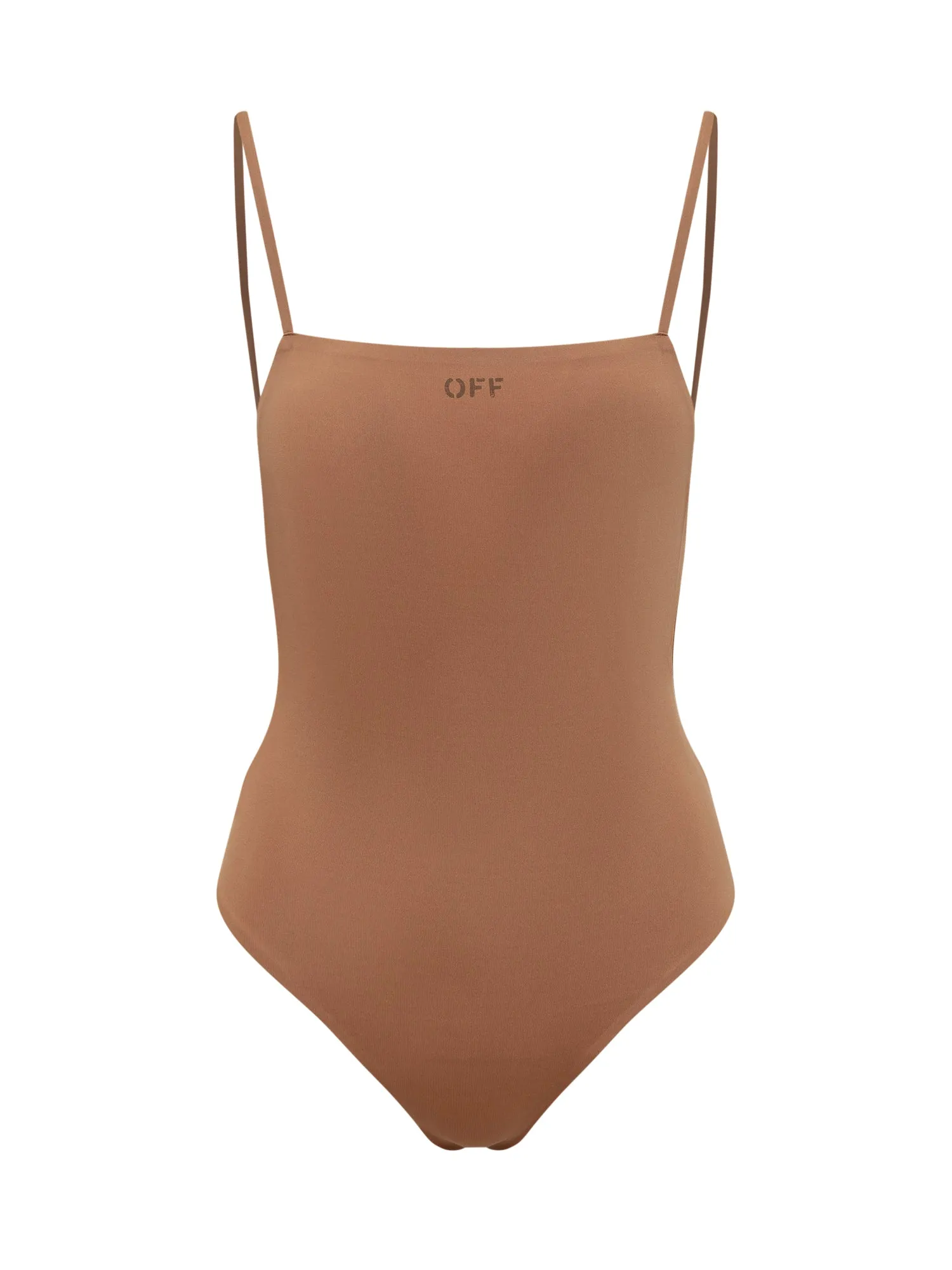Off-White Logo Printed Sleeveless Swimsuit