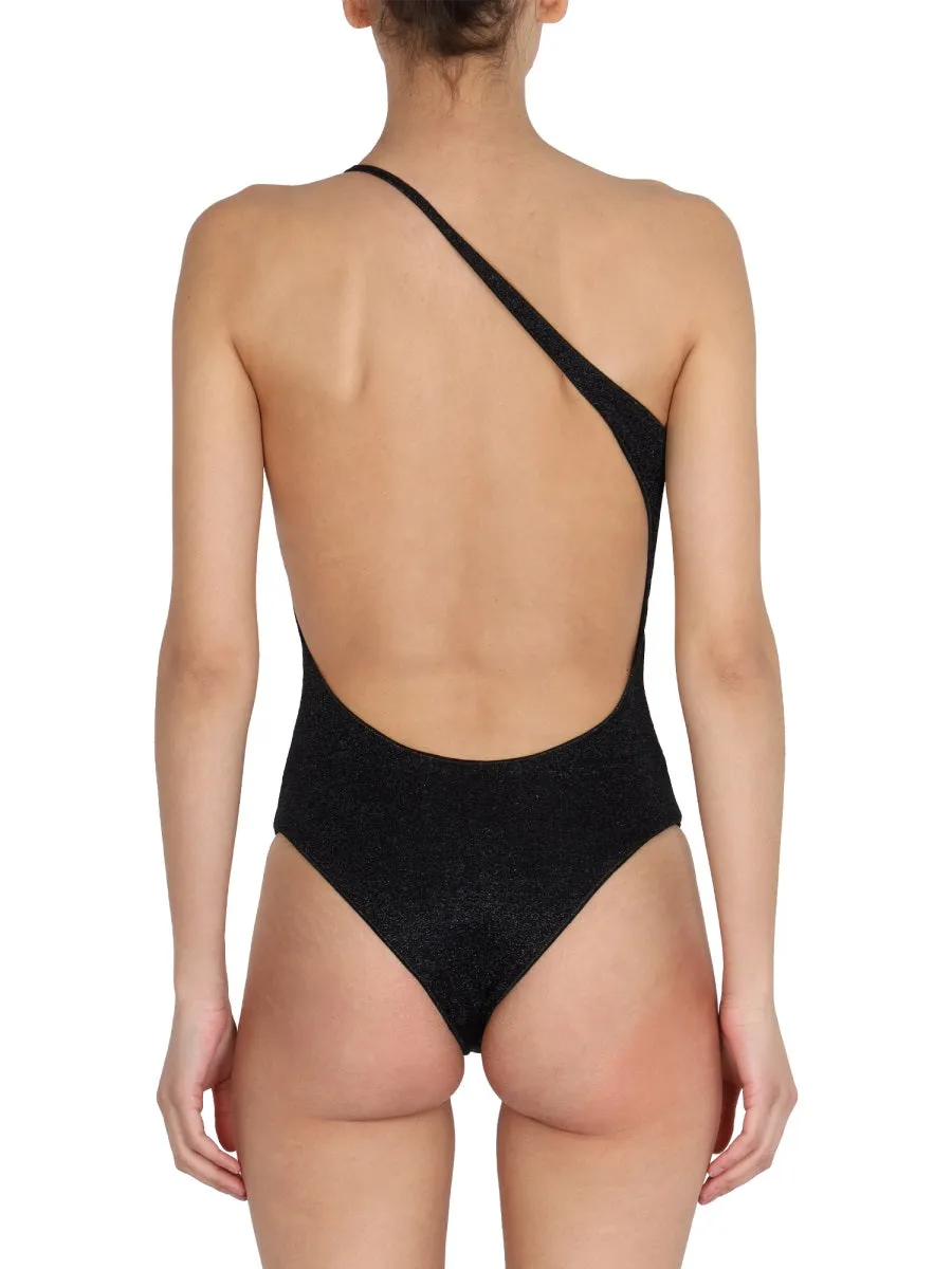 Osree Lumire One-Shoulder High-Cut Swimsuit