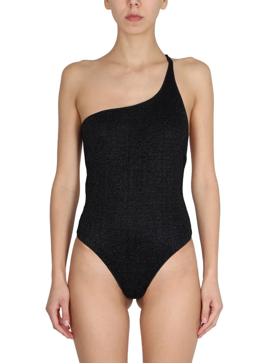 Osree Lumire One-Shoulder High-Cut Swimsuit