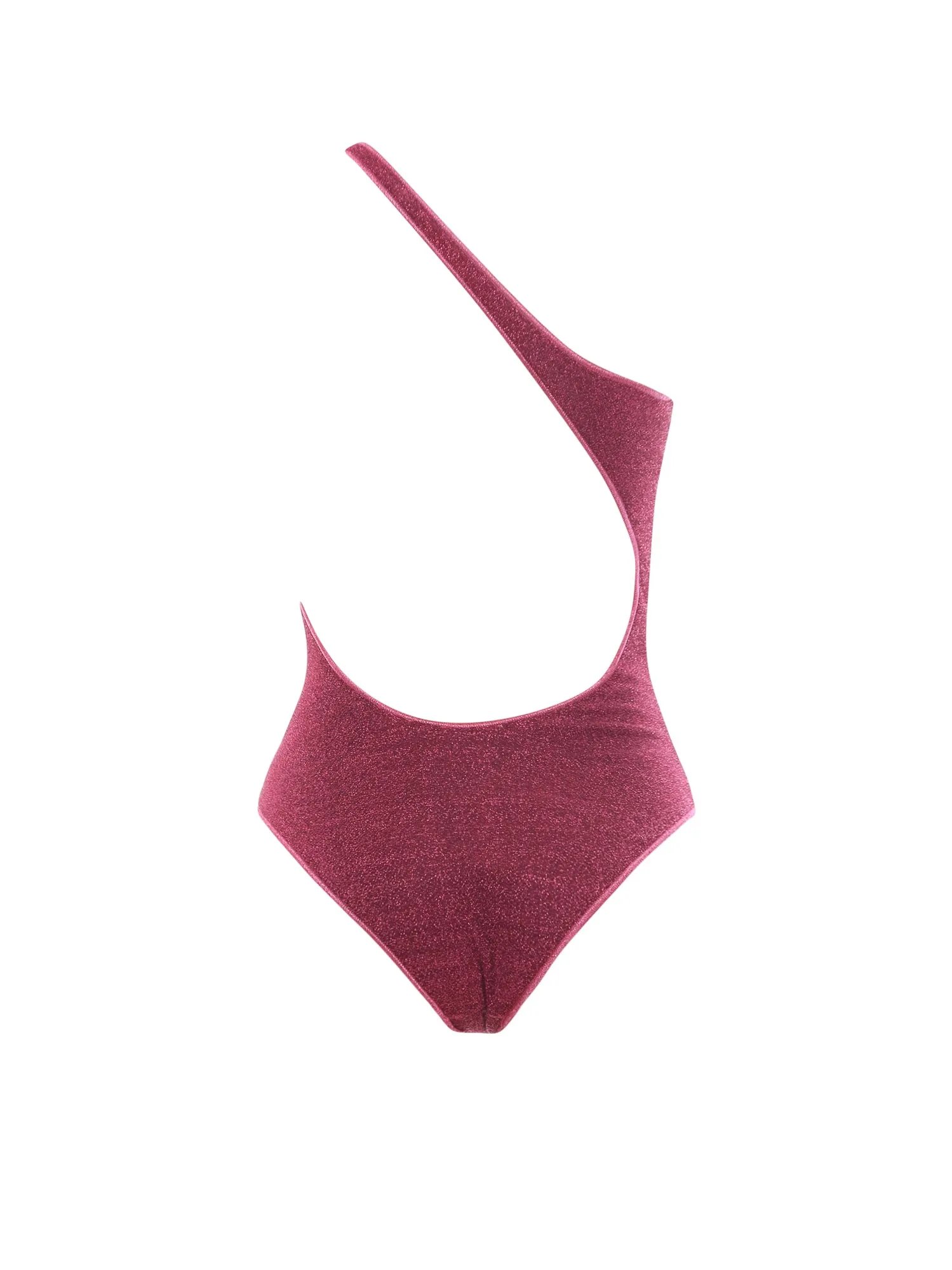 Osree Metallic Effect One-Shoulder Swimsuit